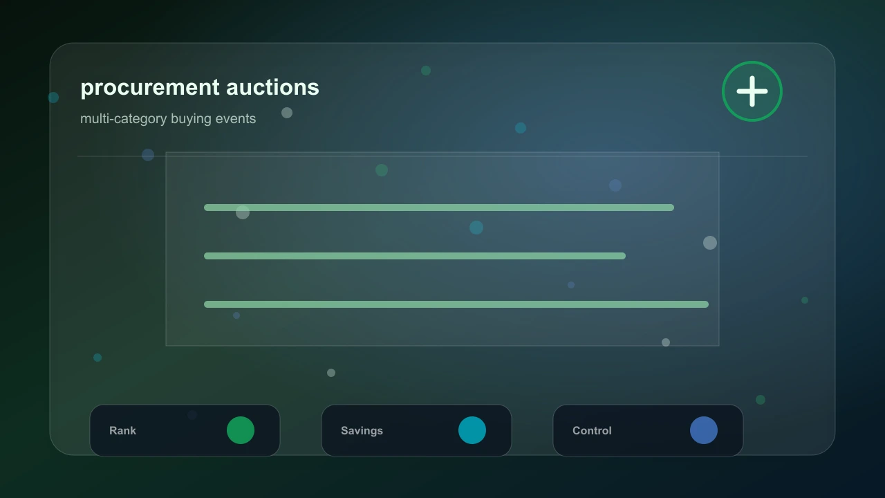 Procurement Auctions reverse auction software visual