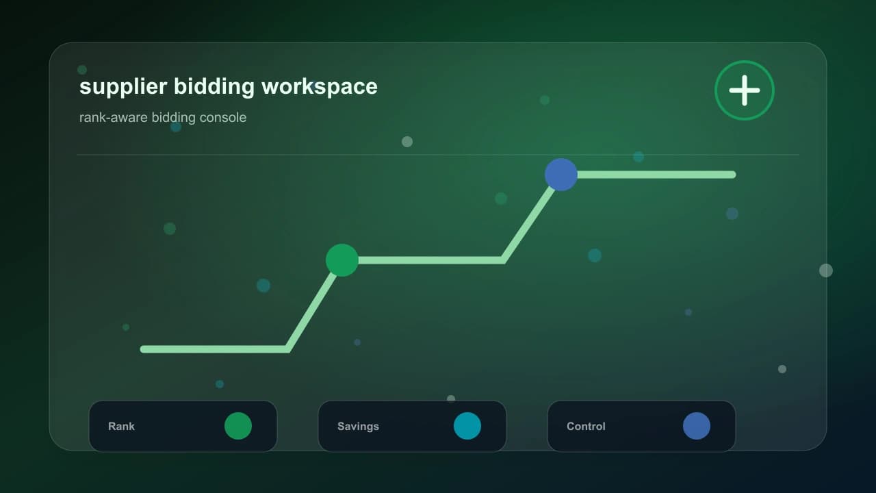 How Reverse Auctions Work live control view