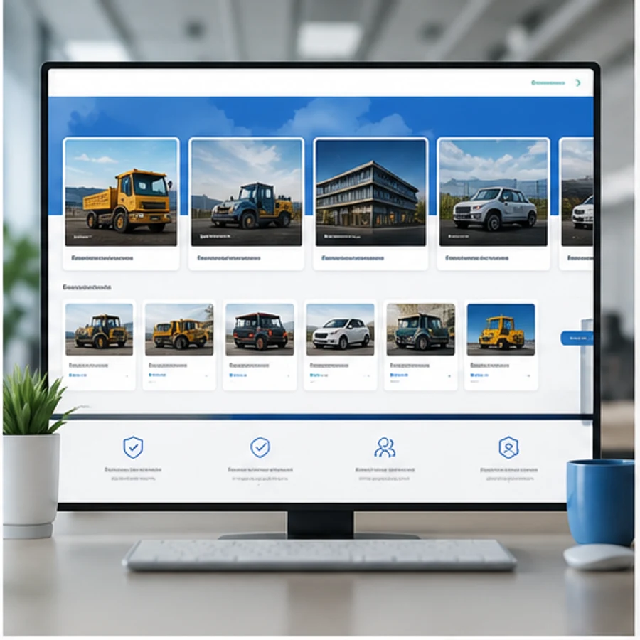 branded auction platform user experience visual