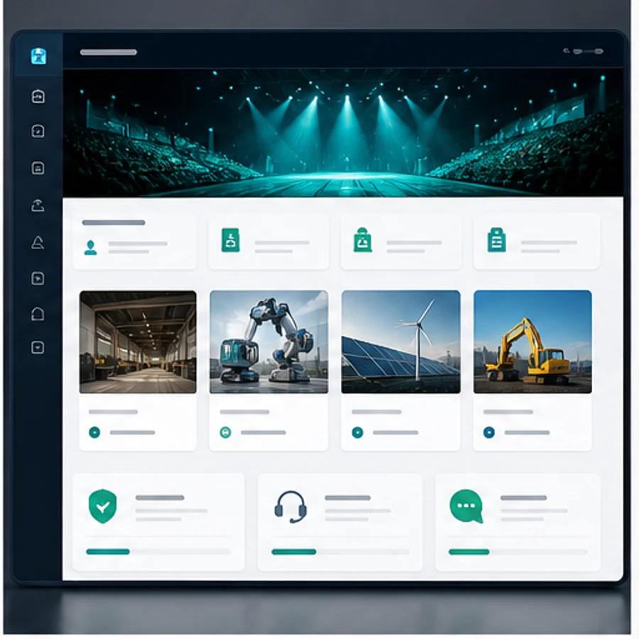 branded auction platform operations visual