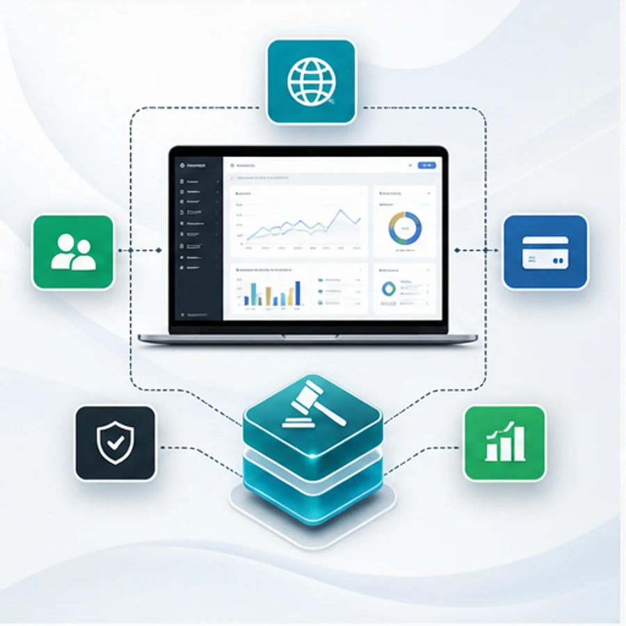 white label auction platform integration visual