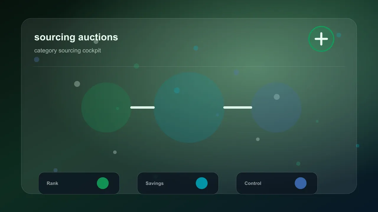 Sourcing Auctions reverse auction software visual
