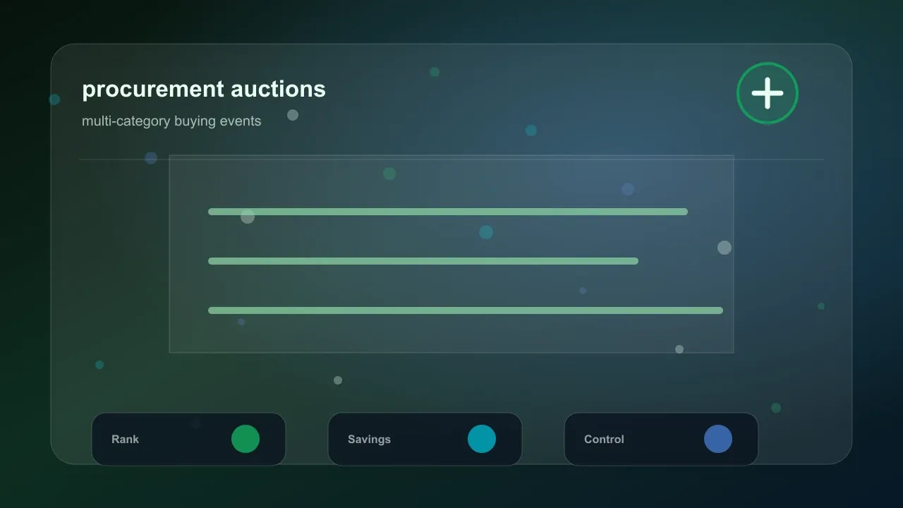 Procurement Auctions reverse auction software visual