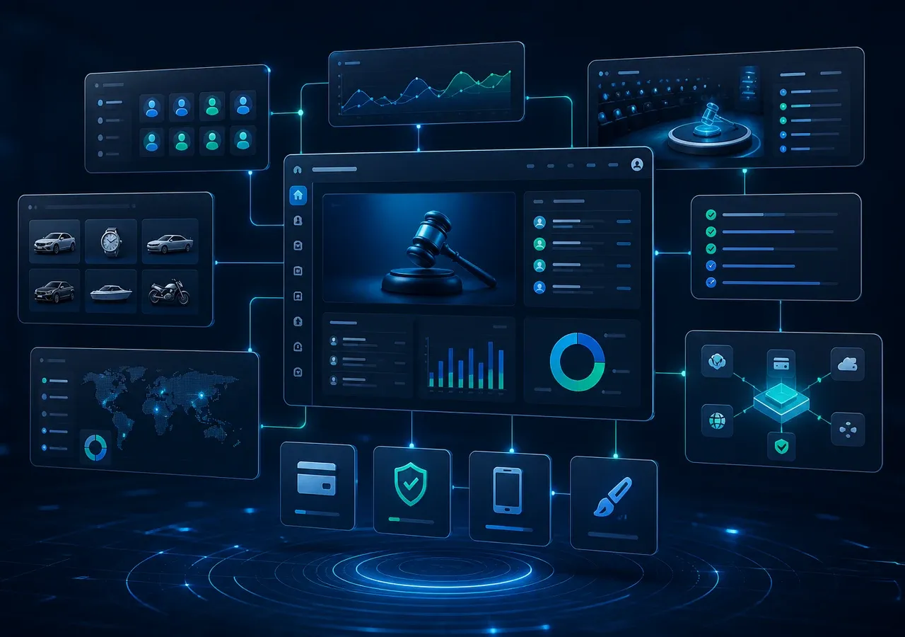 Unified Bidvantic auction software feature ecosystem