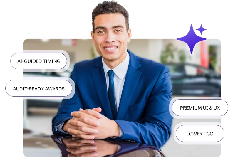 Auction advisor with AI-guided timing, audit-ready awards, premium UI and UX, and lower TCO